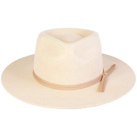 Lack of Color Unisex The Zulu Classic Wool Fedora (Ivory, Small (55 cm))
