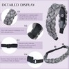 XRACEPHOL 2Pcs Braided Headbands Synthetic Headbands Handmade Fashion Braid Headband