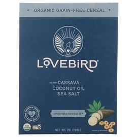 Lovebird Organic Grain Free Unsweetened O'S Cereal, 7 Oz