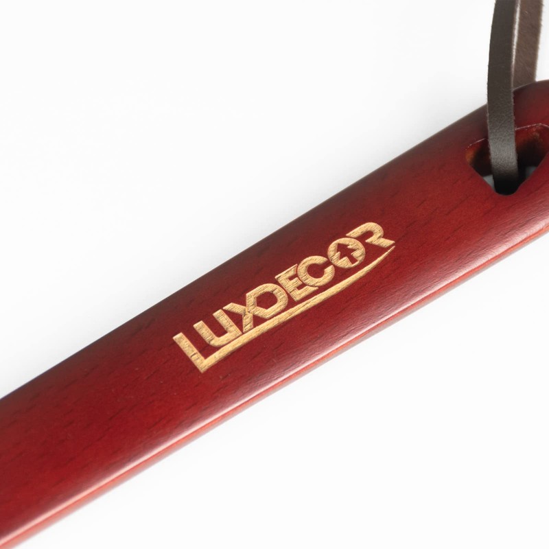 Luxdecor Long Handled Wooden Shoehorns-15in/24in/31.5in Wooden Long Handle Shoe Horn