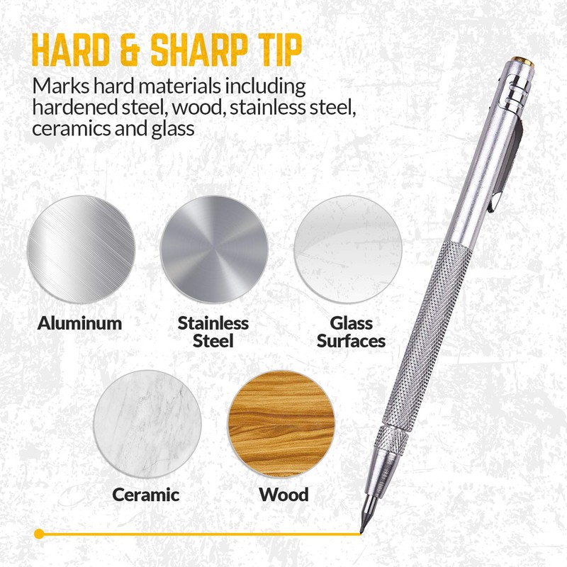 SANDOR Tungsten Carbide Tip Scriber 2 Pack, Aluminum Etching Engraving