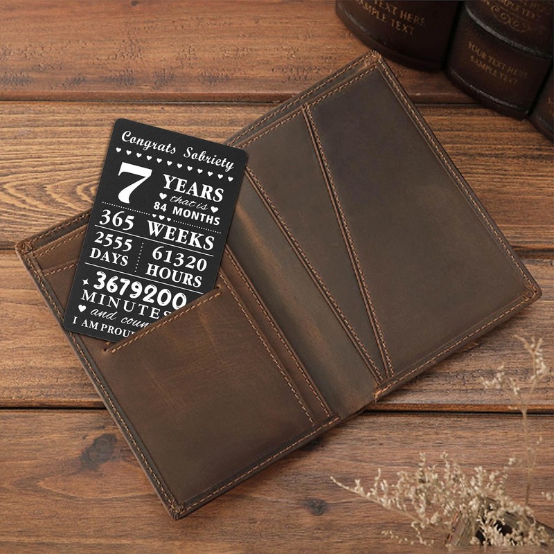 Viayen 7 Year Sobriety Card for Women Men, 7 Year