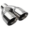 Upower 2.5 Inch Inlet 3.5" Outlet 9.5" Overall Length Polished