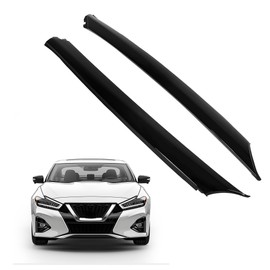 KUAFU Windshield A-Pillar Trim Compatible with 2016-2020 Nissan Maxima Replacement for 76837-9DD0A 76836-9DD0A Window Trim Molding Panel Driver & Passenger Side - 2 Packages