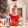 Healeved Large King Nutcracker Christmas Decor Figure 30cm Wooden King