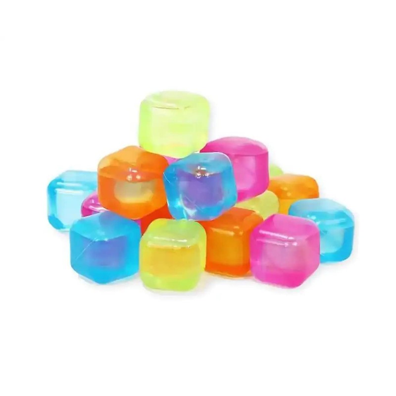 20 Reusable Ice Cubes Plastic Water Filled Freezer Block Cold