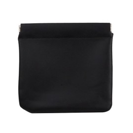 KOYOKOMA Mini Pouch, Pouch, Small Item, Compact, Cute, Fashionable, PU Leather, Cosmetic Pouch, Magnetic Pouch, Accessory Pouch, Black