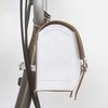 London Craftwork Leather Saddle Bag for Brompton in White