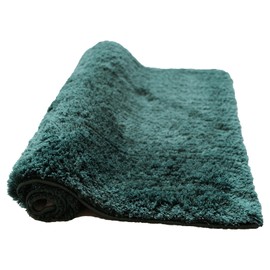 CozeCube - Alfombrillas de baño verdes de 32 x 20 pulgadas, alfombra de baño antideslizante, ultrasuave, lavables a máquina, microfibra esponjosa para recámara
