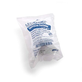 MediChoice Specimen, Container, Patient Label, Tamper-Evident Seal, Sterile, 4 Ounce, Gray, 1314SPC400 (Case of 100)