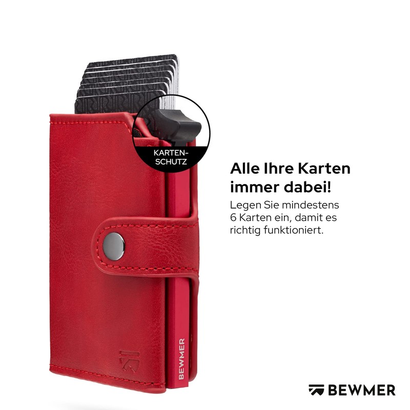 BEWMER v2 Shielded Slim Wallet with Coin Compartment for Men
