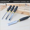 GREBSTK 9.5in Wood Chisel Set for Woodworking, 4pcs Chrome Vanadium