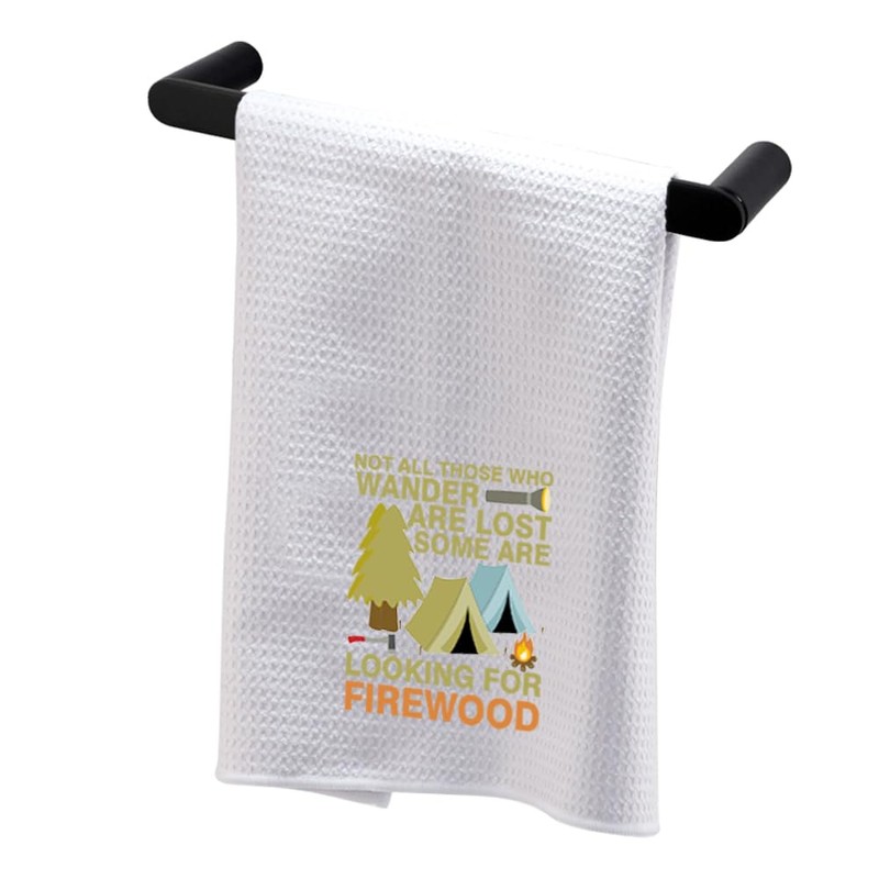 PLITI Camping Kitchen Towel Happy Camper Gift Not All Those