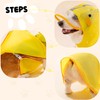 Scheppend Dog Raincoat,Adjustable Waterproof Cloak Pet Hooded Raincoat Jacket,Cute Yellow