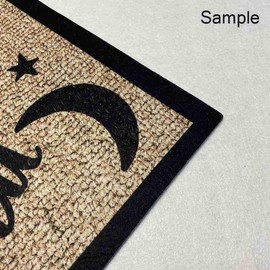 MALIHONG Silhouette Dog Mat FUUNY Dog Russian Wolfhound(Borzoi) Hope You Like Big Ass Dog Custom Your Family Name Doormat for Home Decor 35.4 x 23.6 Inch