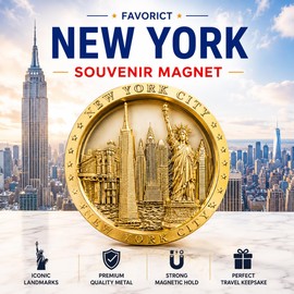 Color May Vary. New York Souvenir Fridge NY Magnet - NYC Magnet (Pack 1)