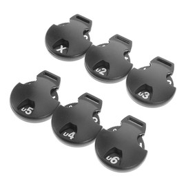 BESPORTBLE Golf Club Number Label Golf Head Protector Id Tag 6pcs Club Head Interchangeable for Fairway Drivers