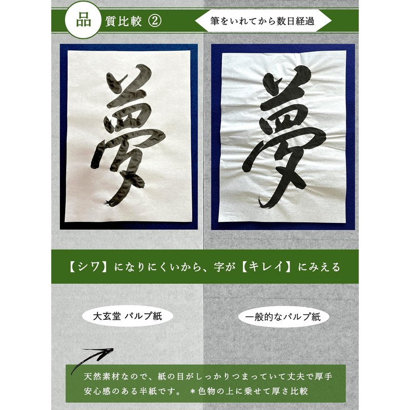 Daishodo Calligraphy Semi Paper for Practice, Beginners (Easy to Write),