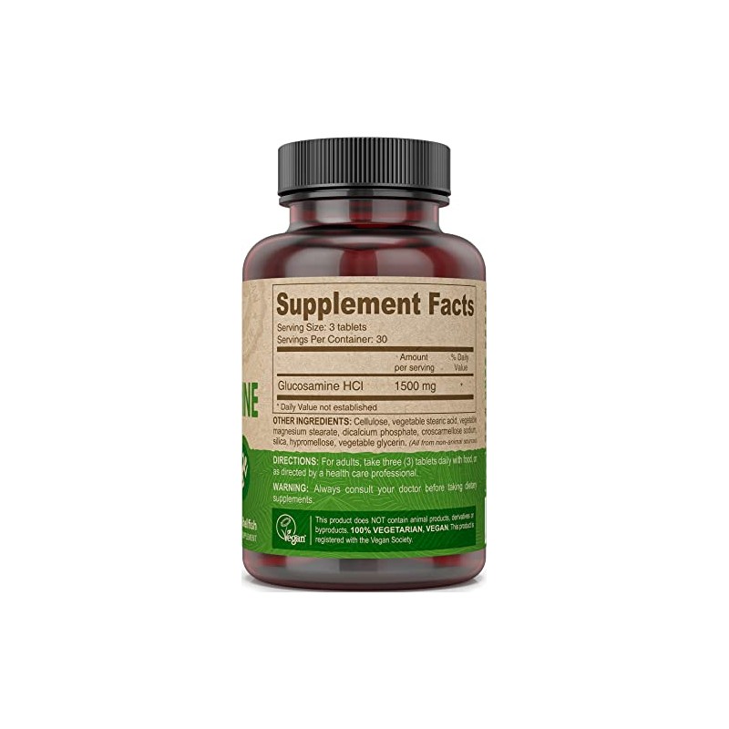 Deva Vegan Vitamins Glucosamine Tablets, 90-Count Bottle
