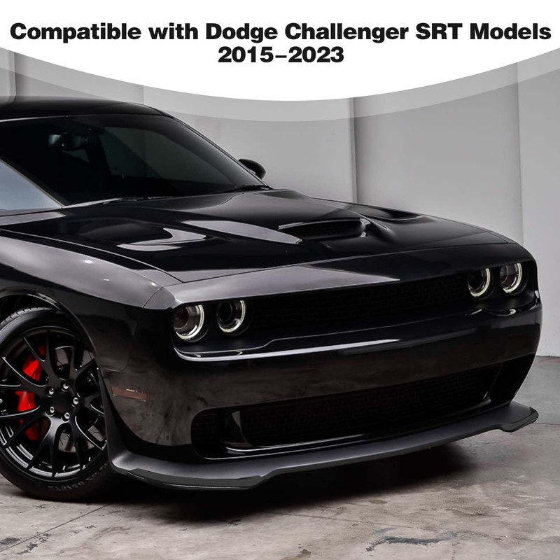 PDKLIN for Challenger Front Bumper Lip Splitter Protector Cover Trim