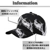 BUZZxSELECTION CAP072 Men's Fashion Cap, Design, Black and White, Stylish,