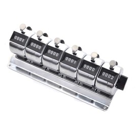TopTie 6-Unit Desktop Tally Counter, Counter Clicker with Base, for Event, People, Inventory