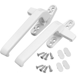 Sourcingmap 2pcs Window Sash Latch Lock Zinc Alloy Power Coating Right Left Hand Silver