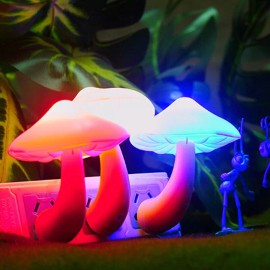 Unbranded 3pcs Colorful Mushroom Night Light LTD Smart Sensor Lamp Bedside Lamp Home Decor