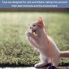 Gaaines 12 Pcs Cat Wand Toy Refills,Cat Teaser Furry Tail