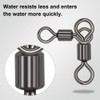 TopHomer 50Pcs 3 Way Swivel Barrel Swivel Catfish Swivels Hook