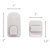 Excelity Set of 4 Remote Controller Plastic Wall Hook Holder