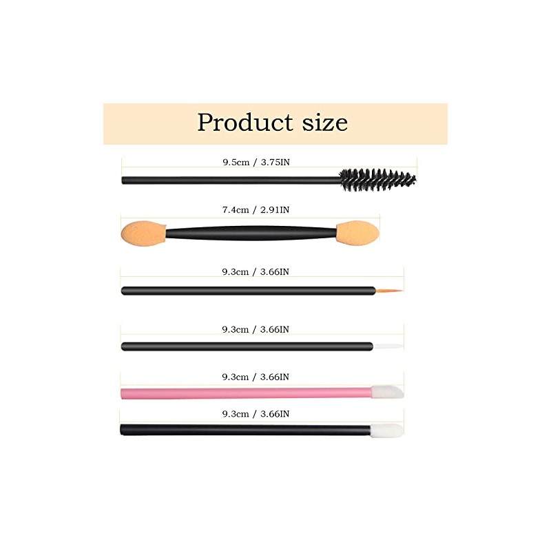 Kit de Herramientas de Maquillaje Desechables de 300 Piezas, Cepillo