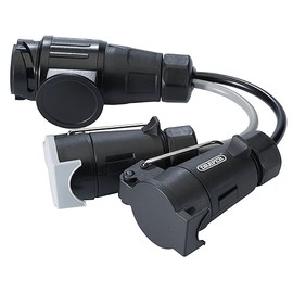 Draper 99661 13-Pin Euro to 7-Pin N-Type Converter, Black