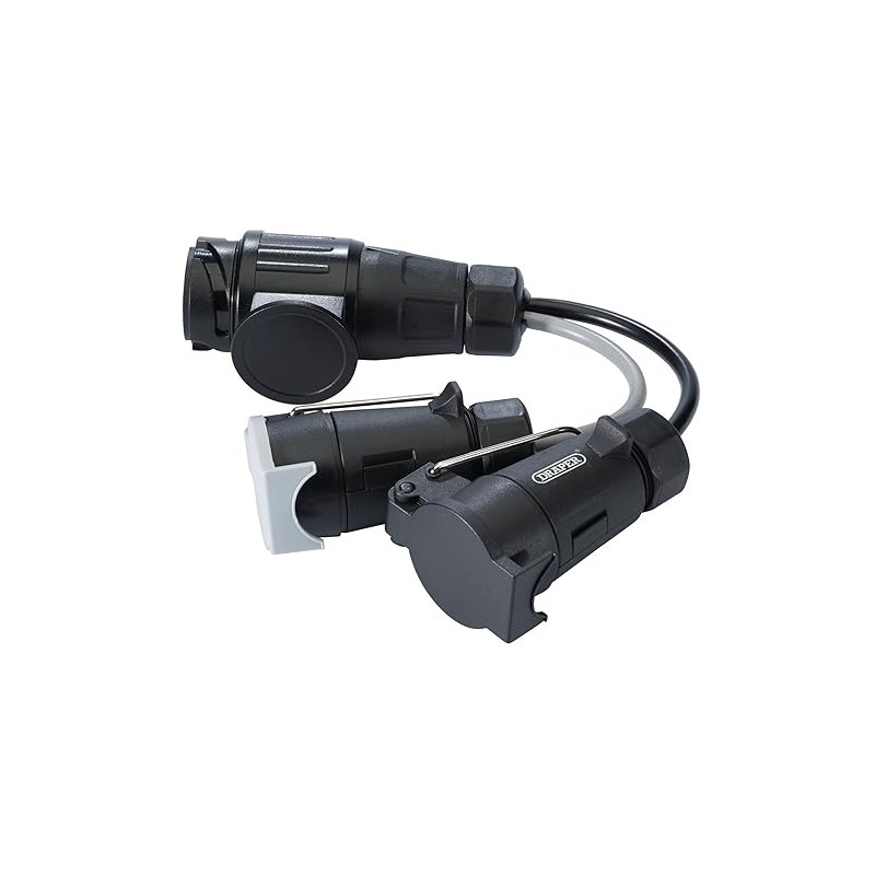 Draper 99661 13-Pin Euro to 7-Pin N-Type Converter, Black