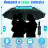 GAOYAING Windproof Travel Compact Umbrella Automatic Umbrellas for Rain Compact