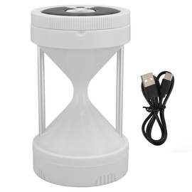 LED Camping Lantern USB Rechargeable Hourglass Solar Powered Camping Light 4 Light Modes Magnetic Base for Camping Hiking White
