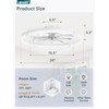 LEDIARY Ceiling Fans with Lights and Remote, 24'' Low Profile