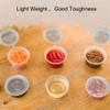 MIUPOO Plastic Souffle Cups,Disposable Clear Leak Proof Sauce Cup With