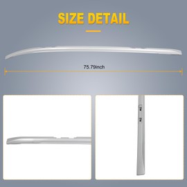 OCPTY Roof Rack Side Rails for Nissan X-Trail 2022-2023 Luggage Racks Rooftop Cargo Carrier Bag Luggage Kayak Canoe Bike Snowboard Skiboard