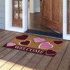Briarwood Lane Hearts Valentine's Day Coir Doormat Natural Fiber Outdoor