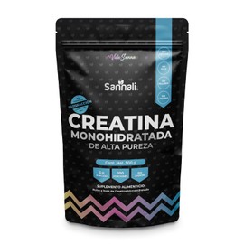 Creatina Monohidratada de Alta Pureza en Polvo | Sin Sabor | Preworkout | Alto Rendimiento | 500g | 100 porciones | Sannali