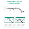 Eyekepper Titanium Rimless Eyewear Men Black
