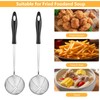 10 Pcs Kitchen Spider Strainer Spoon, Fine Mesh Skimmer