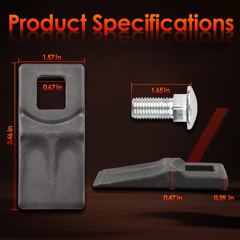 Auger Teeth Cutting Edge Replacement for 3 Point Post Hole