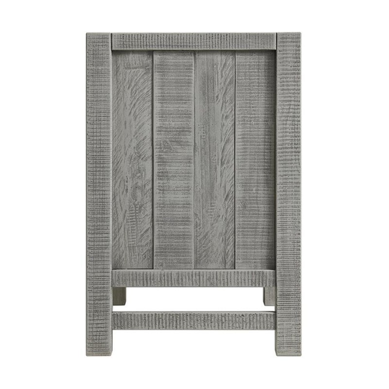 Arden 2-Drawer Wood Nightstand - Driftwood Gray, Rustic Finish with