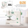 Mini Dual-Speed Sewing Machine Double Needle & Double Thread 16