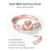 ChicSilver Rose Gold Plated Irish Claddagh Ring for Women Love
