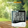 Shengli Digital Thermometer Electronic Temp, Humidity Meter and Clock