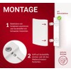 LouMaxx Balcony Door Handle Exterior - Robust Patio Door Handle