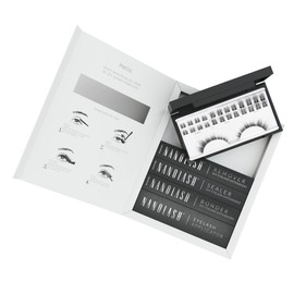 Set for Cluster Eyelashes for DIY Eyelash Extension at Home Nanolash - Complete Set for Eyelash Extension at House, 36 Eyelash Segments + Bonder + Sealer + Remover + Applicator (DIVINE)